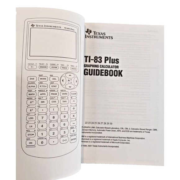 Texas Instruments TI-83 Plus Calculator Manual Guide Book English Paperback - Picture 3 of 3